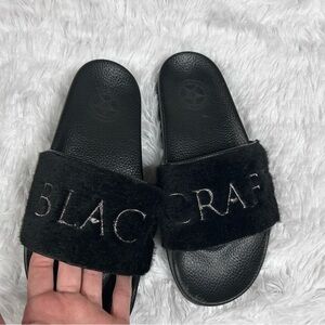 Blackcraft Fur Slide Sandals